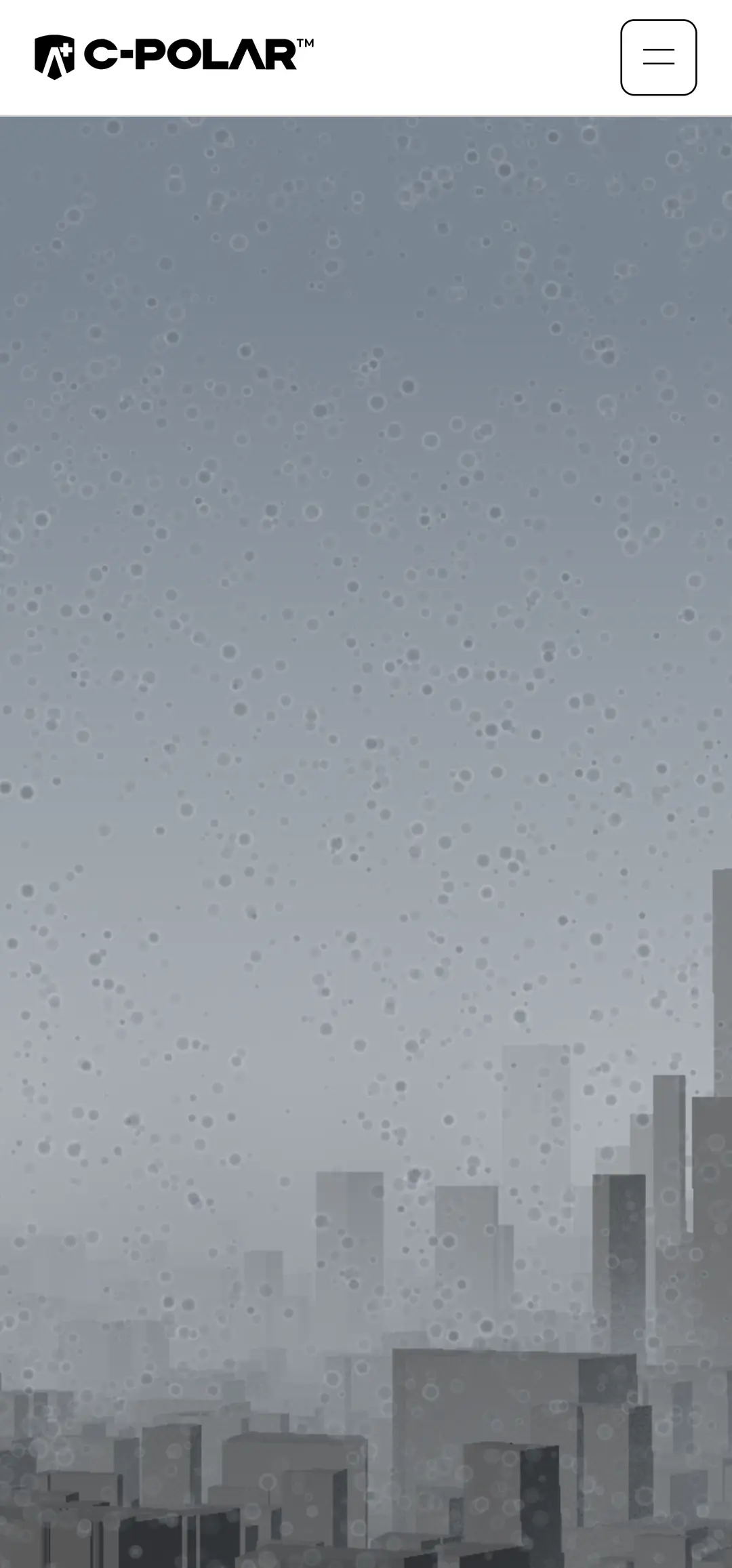 Particles suspended over the city