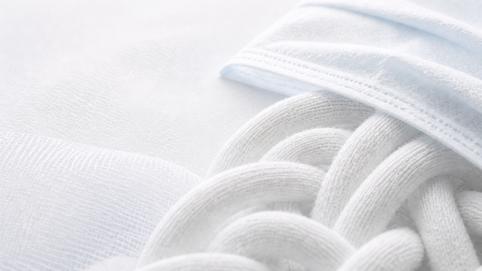 White performance textiles representing personal protective wear development